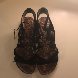 Black gladiator sandals